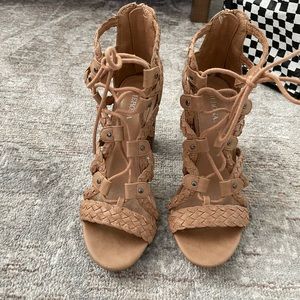 Gladiator block heel sandal